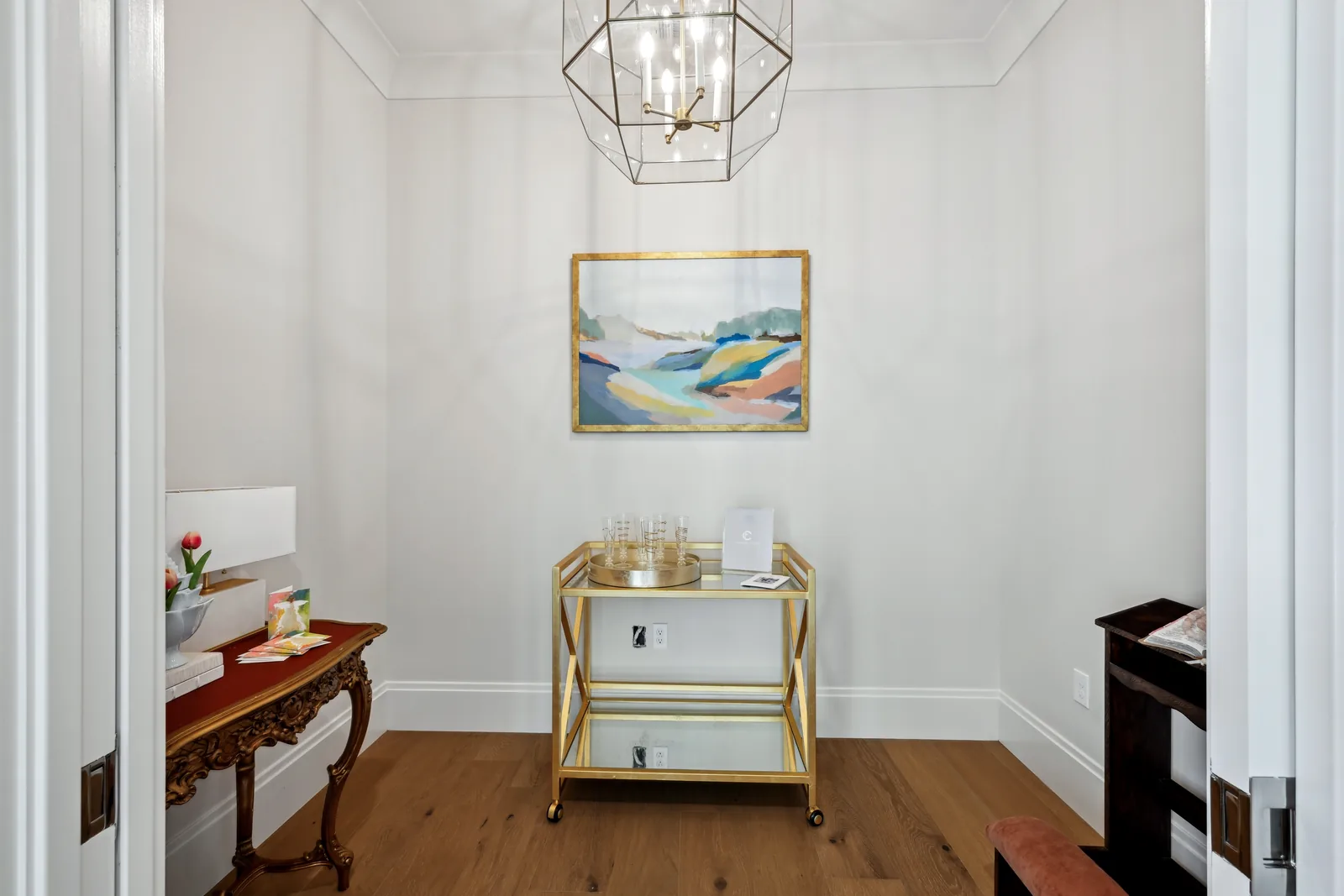 Hall, geometric lantern